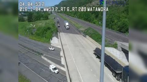 Westfall Township: I-84 @ EXIT 53 (US 6/US 209 MATAMORAS) Traffic Camera