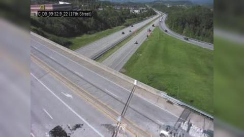 Logan Township: I-99 @ EXIT 33 (17TH ST) Traffic Camera