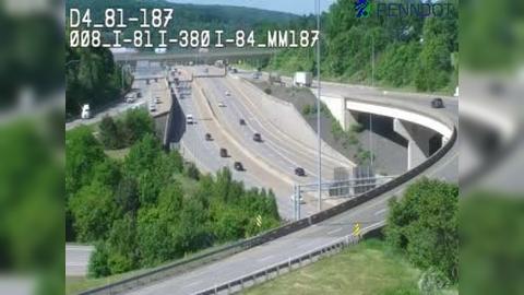 Traffic Cam Dunmore: I-81 @ EXIT 188 (PA 347) - THROOP Player