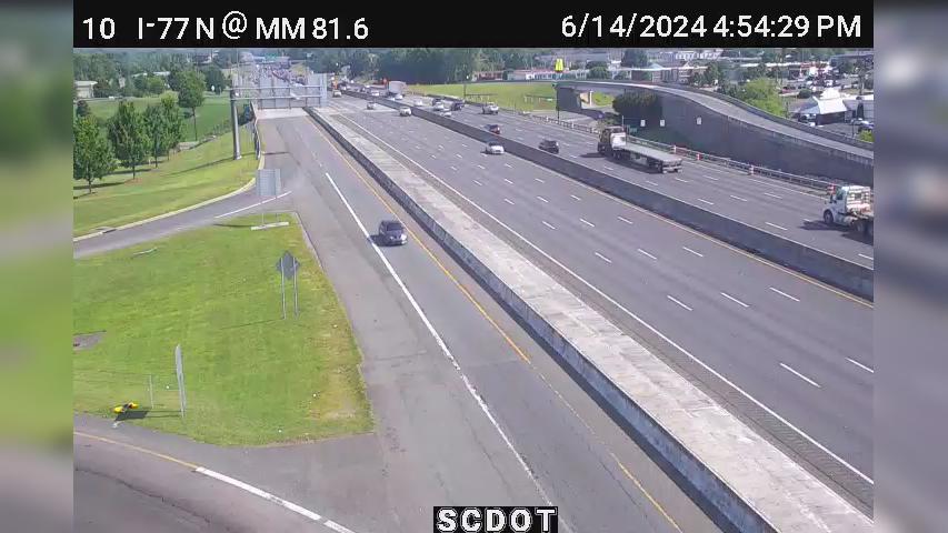 Rock Hill: I-77 N @ MM 81.6 Traffic Camera