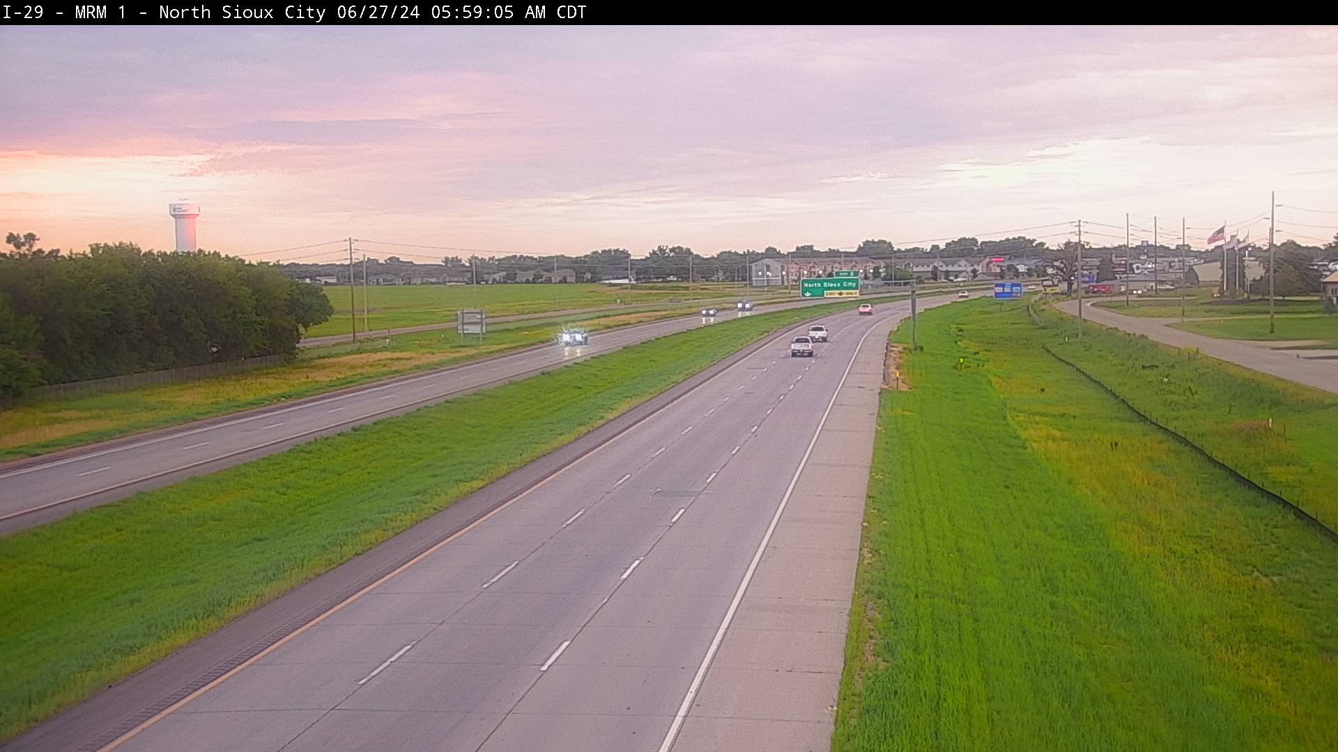 Traffic Cam 2 miles north of town along I-29 @ MP 2 - North Player