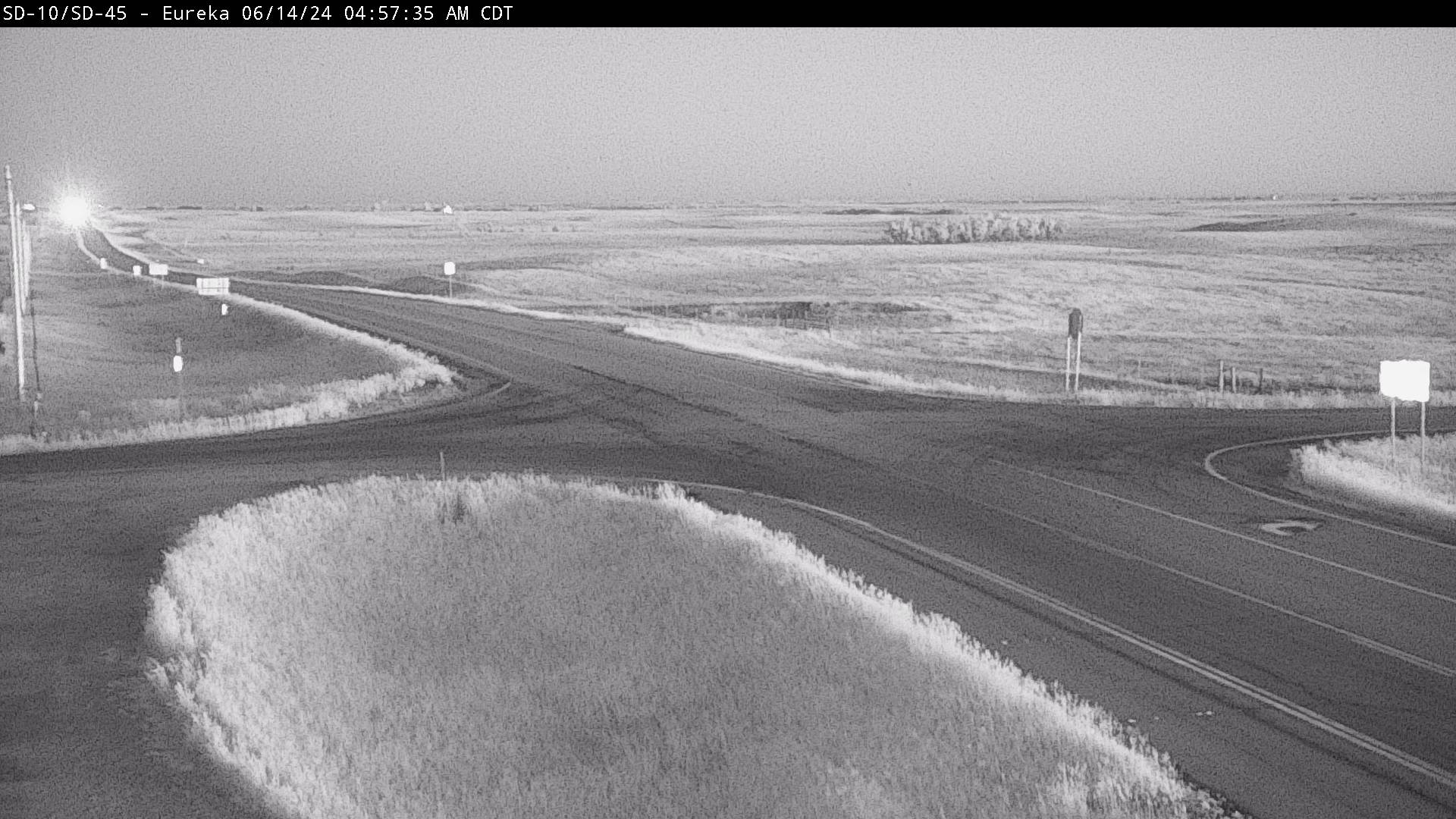 Traffic Cam 13 miles east of town at SD-10 & SD-45 & SD-247 - West Player
