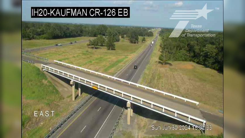 Hiram › East: I-20 @ Kaufman CR-126 EB Traffic Camera