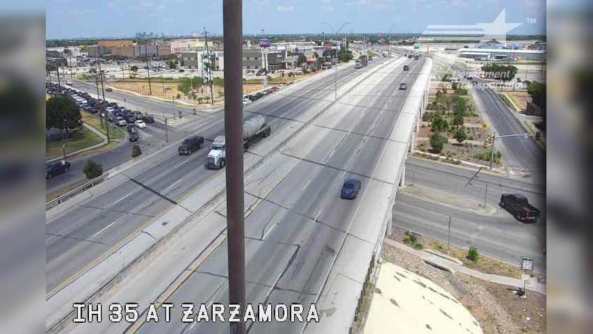 San Antonio › South: IH 35 at Zarzamora Traffic Camera