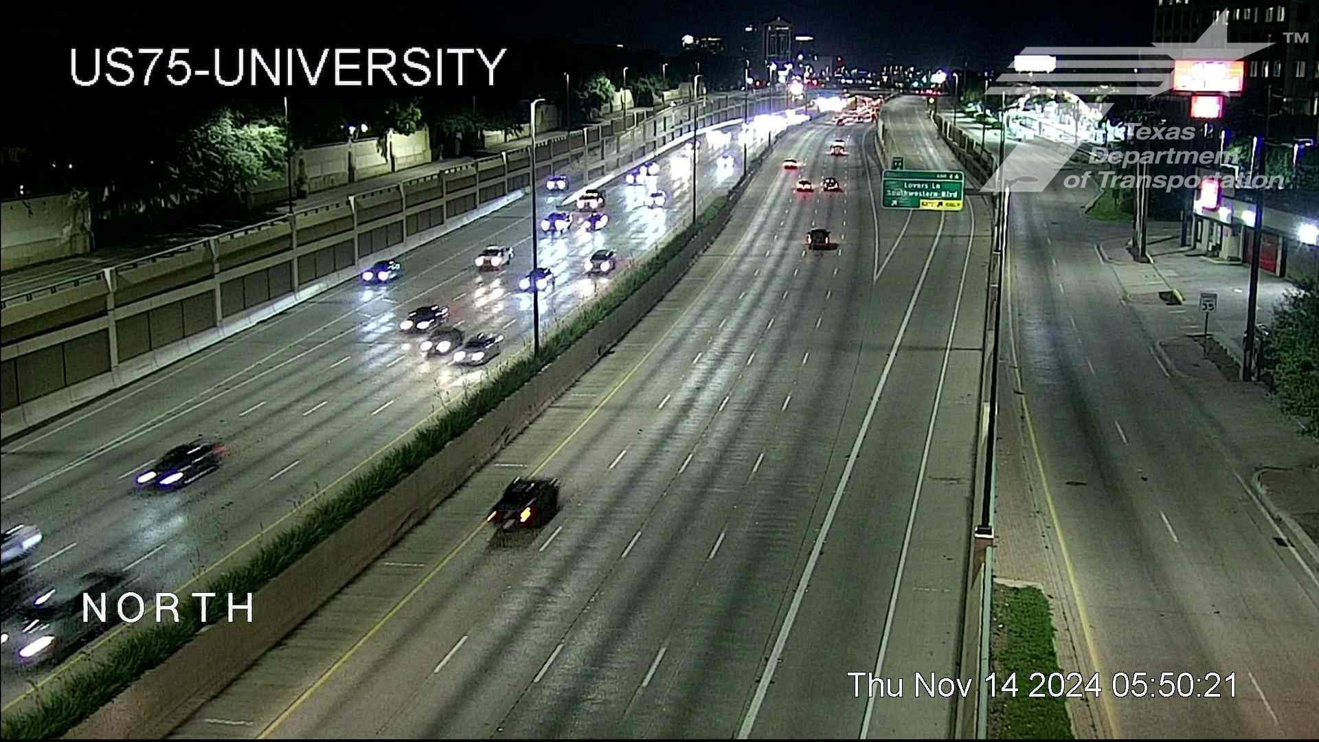 Traffic Cam University Park › North: US75 @ University Player