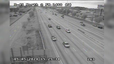 Traffic Cam The Dominion at Woodlands › South: I-45 North @ FM 1488 (S) Player