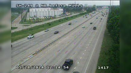 Traffic Cam North Houston › South: SH-249 Northbound before Mills Player