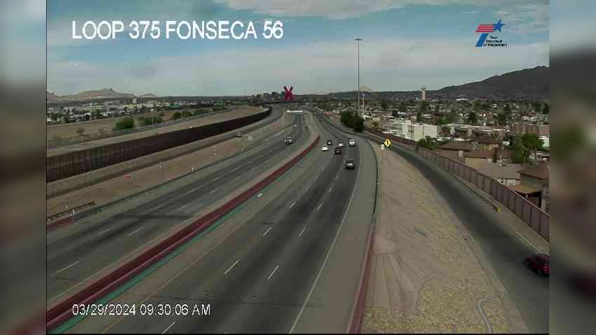 El Paso › West: LP-375 @ Fonesca Traffic Camera