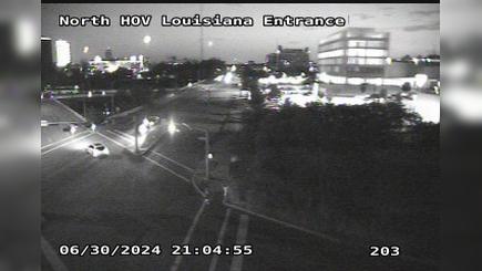 Traffic Cam Houston › North: North HOV Louisiana Entrance Player