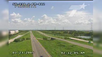 South Fork Estates › North: SH-130 @ FM-812 Traffic Camera