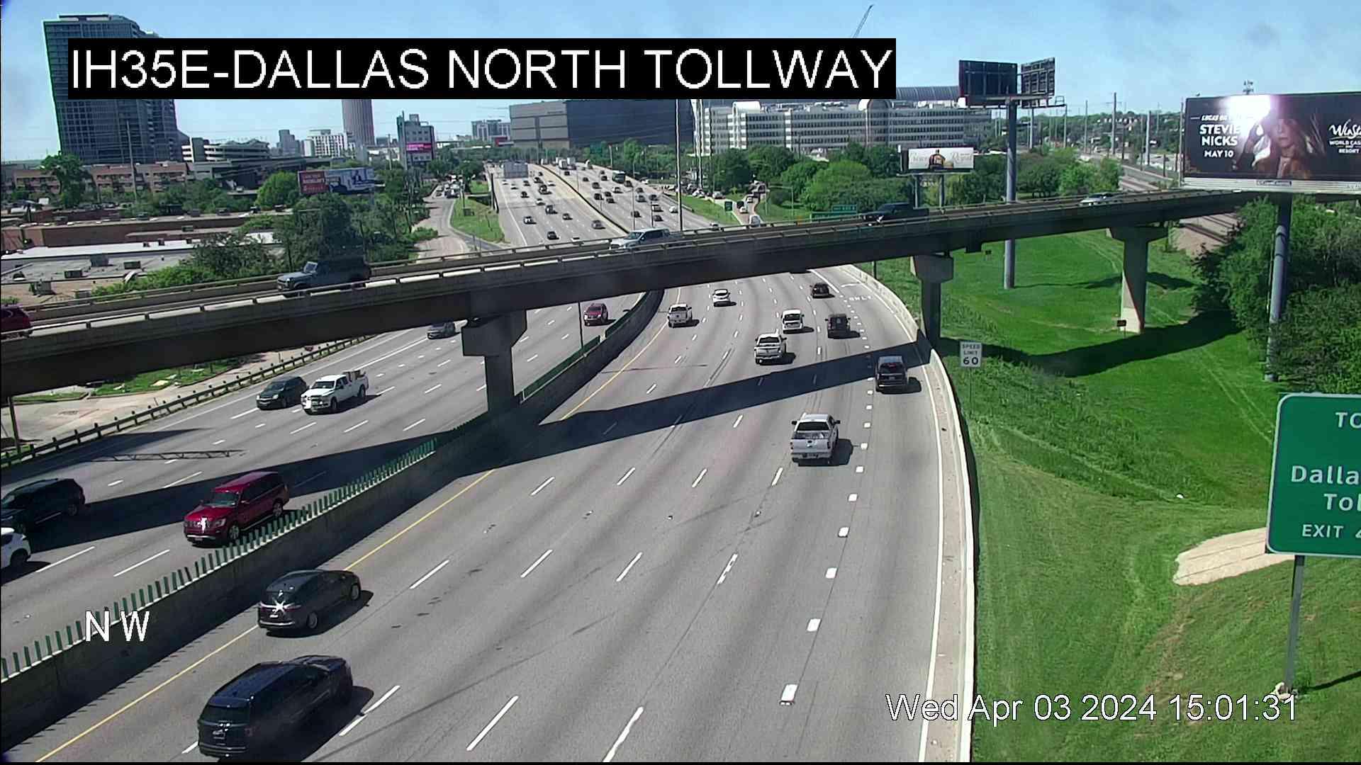 Traffic Cam Hi Line › North: I-35E @ Dallas North Tollway Player