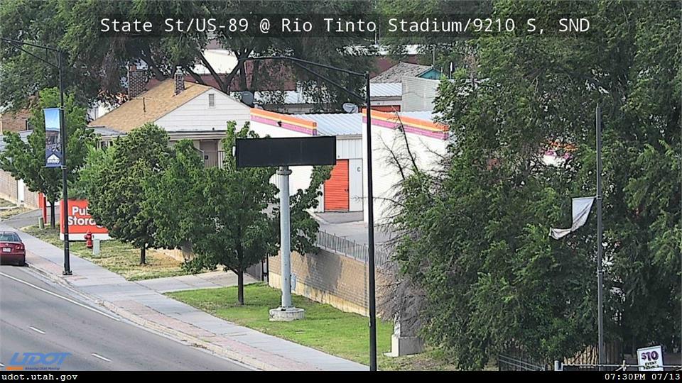 State St US 89 @ Rio Tinto Stadium 9220 S SND Traffic Camera