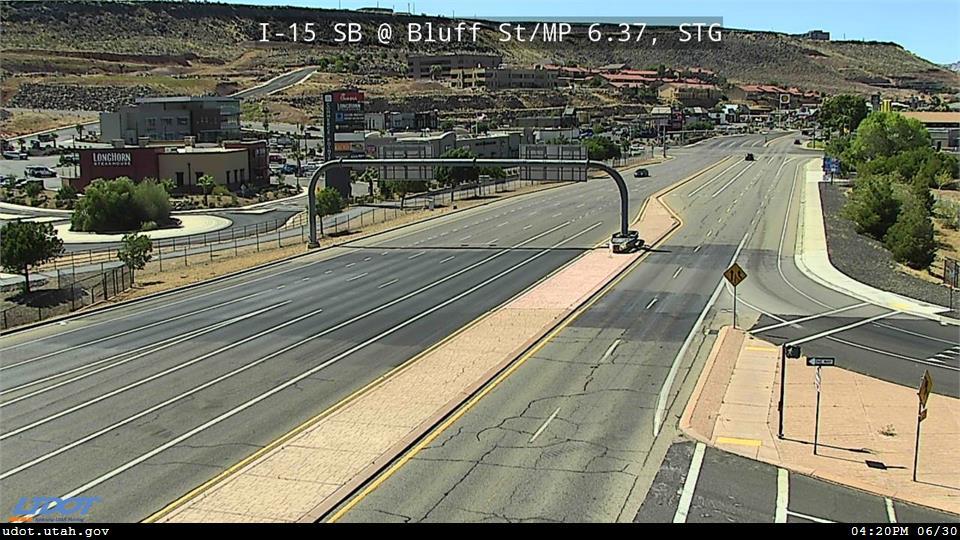 Traffic Cam I-15 SB @ Bluff St SR 18 MP 6.37 STG Player