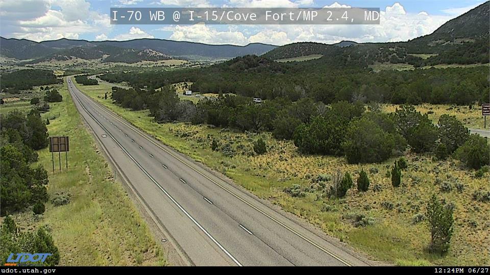I-70 WB @ I-15 Cove Fort MP 2.4 MD Traffic Camera