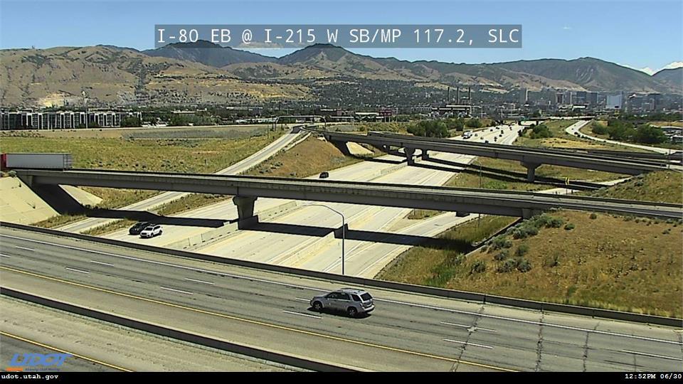 I-80 EB @ I-215 W SB MP 117.2 SLC Traffic Camera