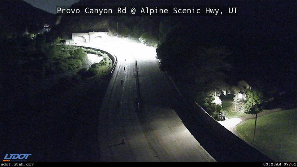 Provo Canyon Rd US 189 @ Alpine Scenic Hwy SR 92 MP 14.26 UT Traffic Camera