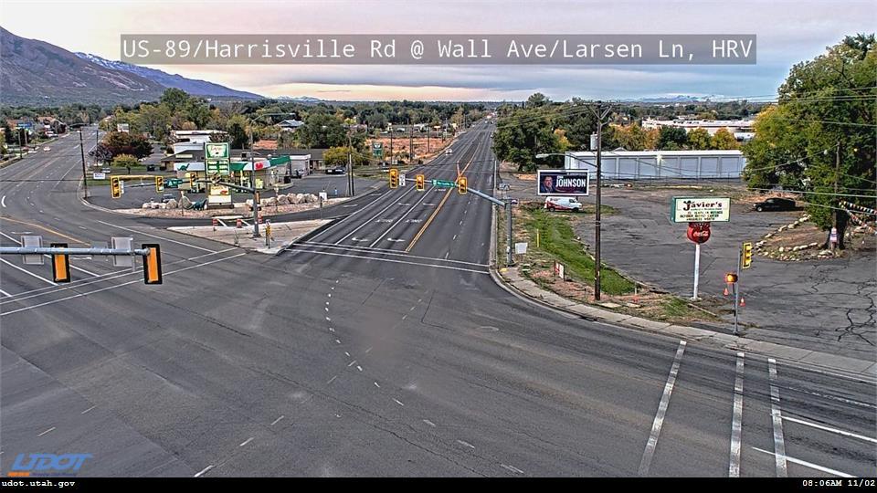 US 89 Harrisville Rd @ Wall Ave SR 204 Larsen Ln HRV Traffic Camera