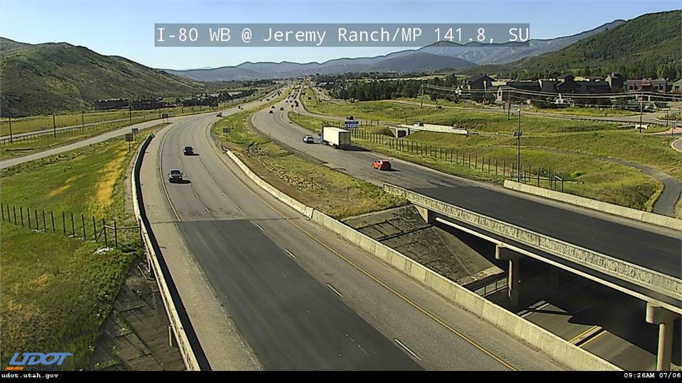 I-80 WB @ Jeremy Ranch MP 141.8 SU Traffic Camera
