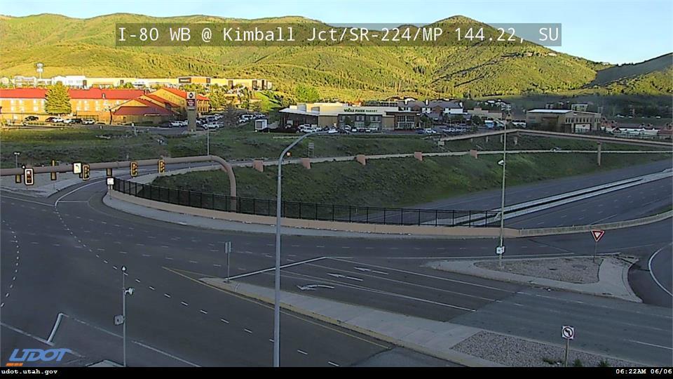 Traffic Cam I-80 WB @ Kimball Jct SR 224 MP 144.22 SU Player