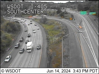 Traffic Cam I-405 at MP 0.3: Southcenter Player