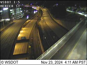 I-5 at MP 167: Mercer St Traffic Camera