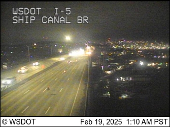 I-5 at MP 168.8: Ship Canal Bridge Traffic Camera