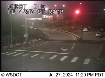 I-5 at MP 169.1: NE 42nd St Ramp Traffic Camera