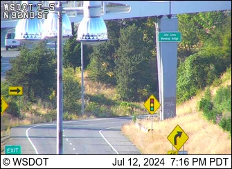 I-5 at MP 171.9: N 92nd St Traffic Camera