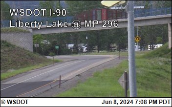 Traffic Cam I-90 at MP 296: Liberty Lake (6) Player