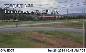 Traffic Cam I-90 at MP 296: Liberty Lake (7) Player