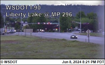 Traffic Cam I-90 at MP 296: Liberty Lake (8) Player