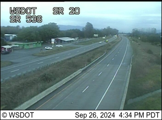 Traffic Cam SR 20 at MP 55: SR 536 Interchange Player