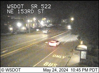 SR 522 at MP 4.6: NE 153rd St Traffic Camera