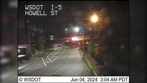 Seattle: I-5 at MP 166.3: Howell St Traffic Camera