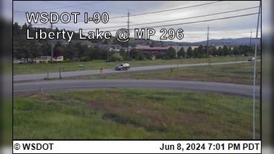 Traffic Cam Liberty Lake › East: I-90 at MP 296 Player
