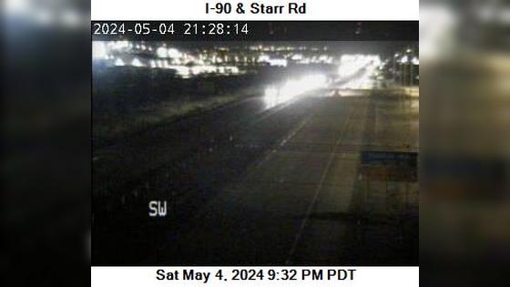 Traffic Cam East Farms: I-90 at MP 298.2: Starr Rd Player