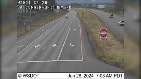 Traffic Cam Anacortes: SR 20 at MP 53.2: La Conner-Whitney Rd Player