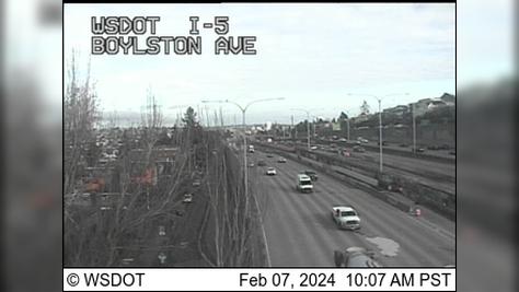 Seattle: I-5 at MP 167.6: Boylston Ave Traffic Camera