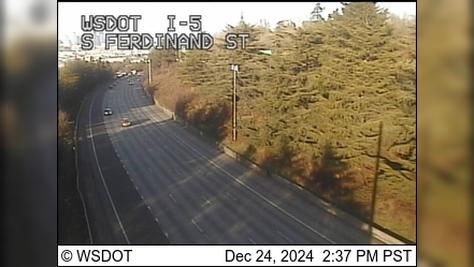 Seattle: I-5 at MP 162: S Ferdinand St Traffic Camera