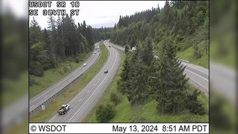 Traffic Cam Downtown: SR 18 at MP 8.7: SE 304th St Player
