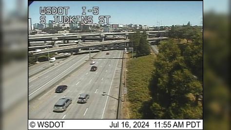 Seattle: I-5 at MP 164.4: Judkins St Traffic Camera