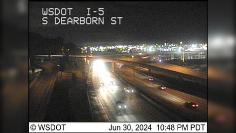 Seattle: I-5 at MP 164.6: S Dearborn St Traffic Camera