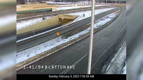 Traffic Cam Mitchell West: I-41/94 at Layton Ave Player